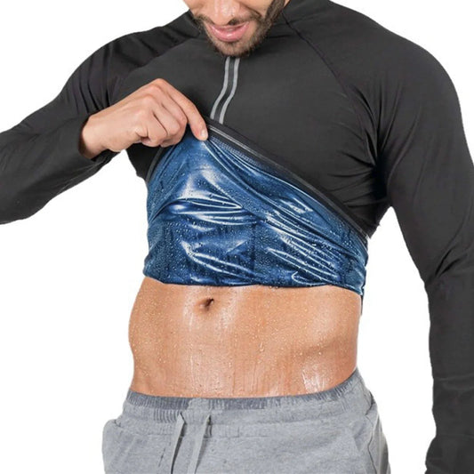 Men's black zip vest with options for long and short sleeves, made from 100% polyester