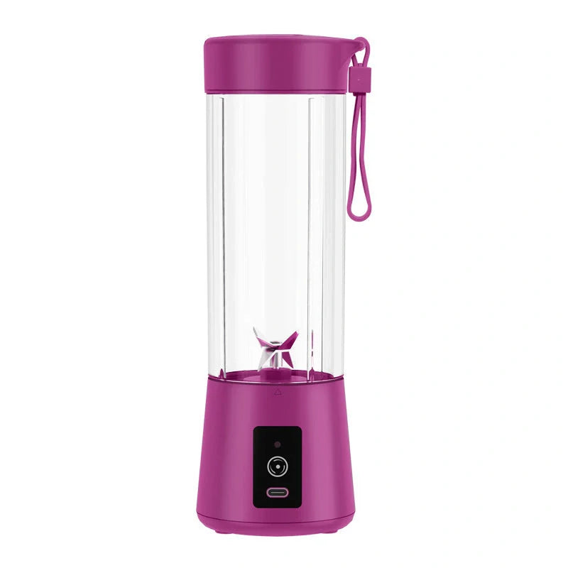Portable electric juicer with stainless steel blade in various colours