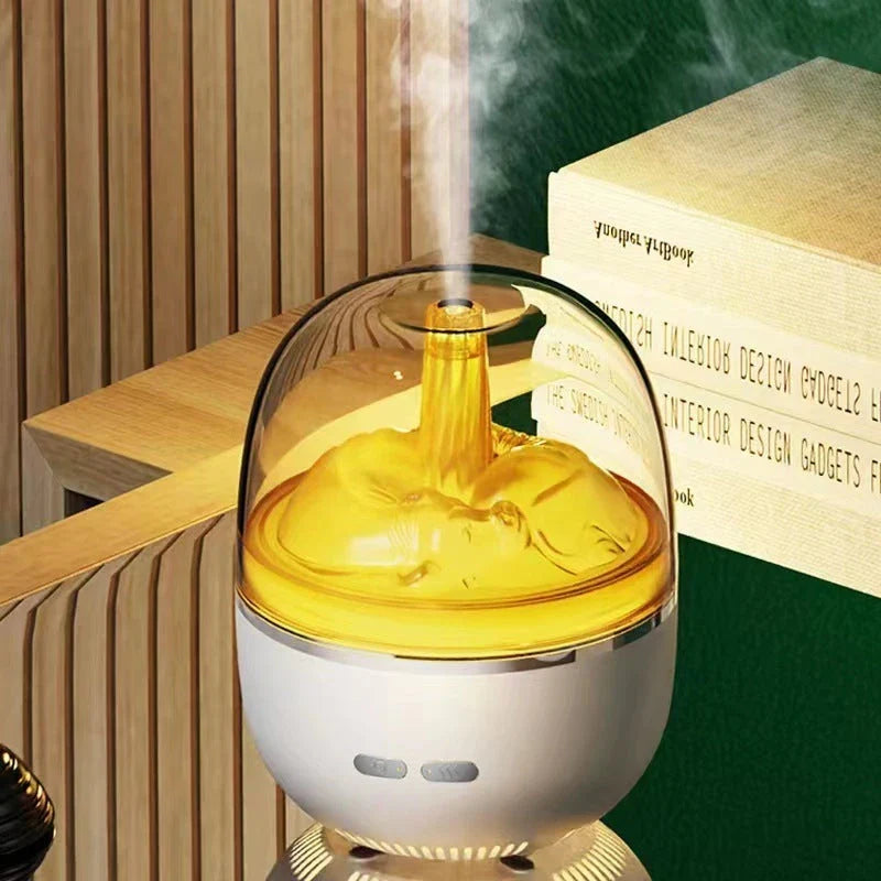 Premium Ultrasonic Air Humidifier with Colorful Lights, Essential Oil Diffuser, and Long-Lasting Operation for Home and Office