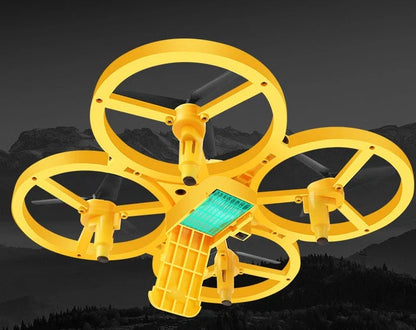 Quadrocopter UFO Induction Flying Saucer with gesture control and LED lights