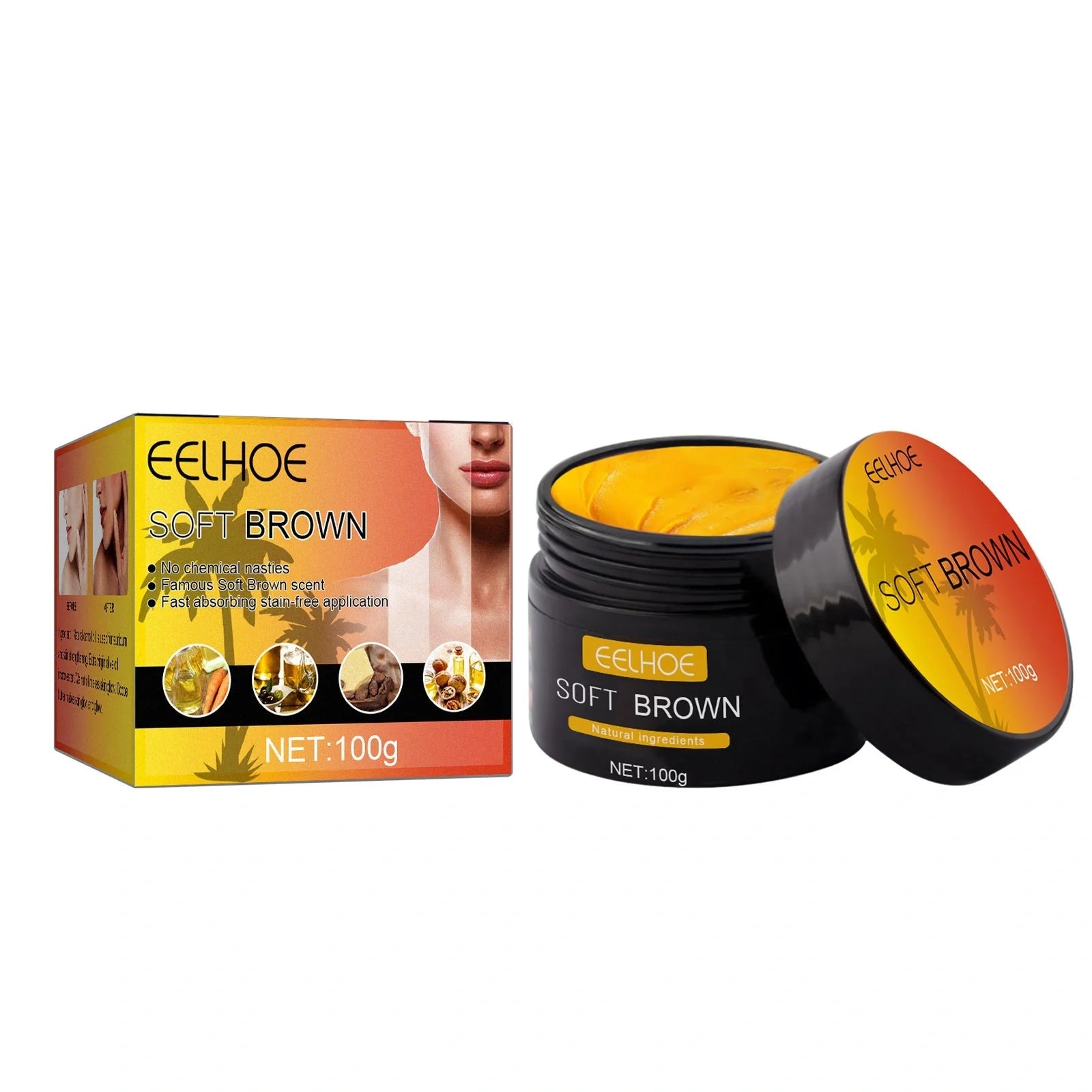 Wheat Complexion Body Tanning Moisturising Cream 50g compact size