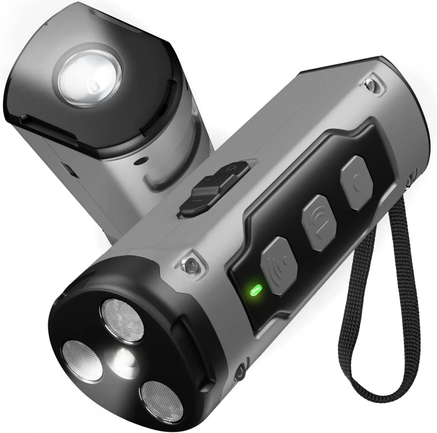 Dog Drive Ultrasonic Three-head Bark Plug Torch with LED flashlight in various colours