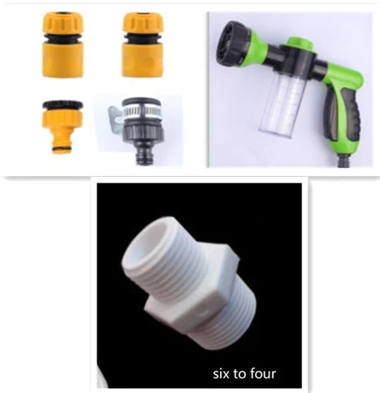 A premium high-pressure automotive foam sprayer with adjustable 8-in-1 spray settings for efficient car washing, garden maintenance, and household cleaning