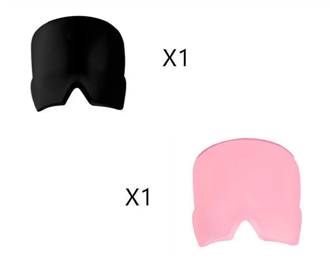 Soothing Ice Therapy Eye Mask for Headache and Migraine Relief, Flexible Gel Material, Adjustable Strap