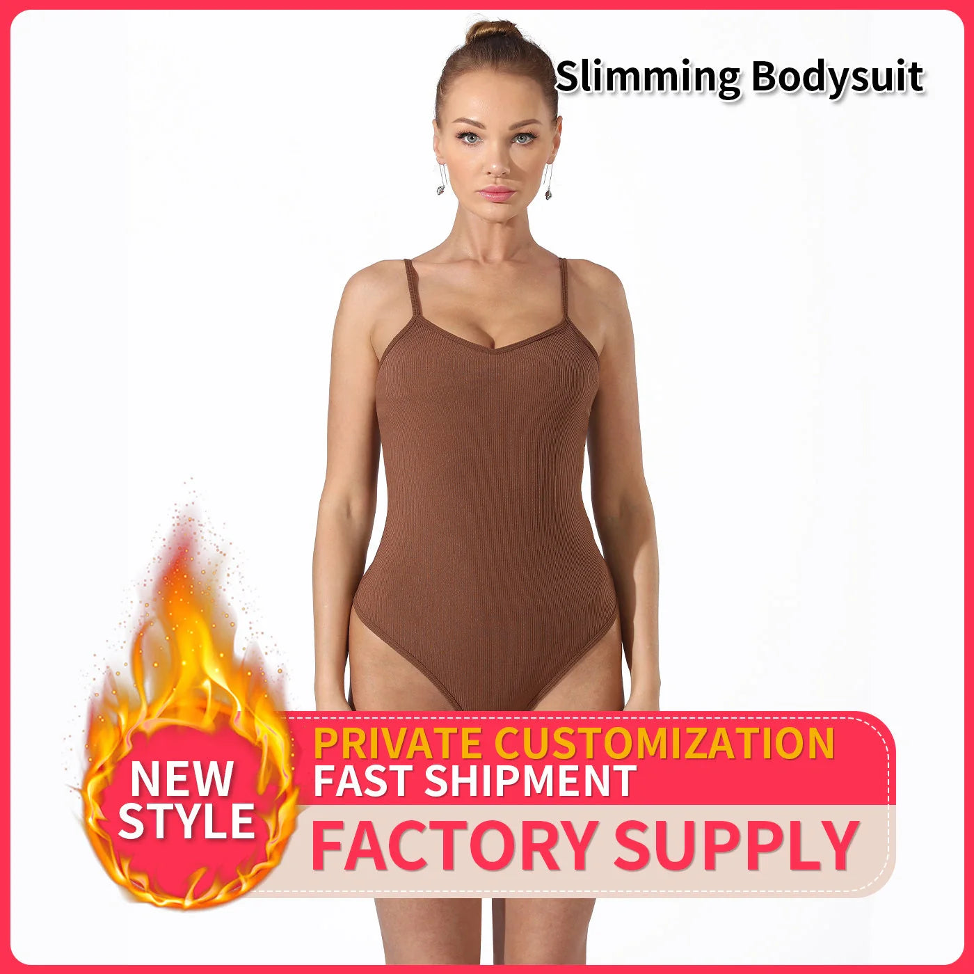 Elegant solid colour women's bodysuit, sleek and stylish design for any occasion.