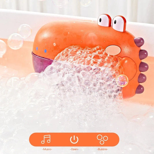 Baby Bath Toys Bubble Music Machine producing bubbles with soothing music