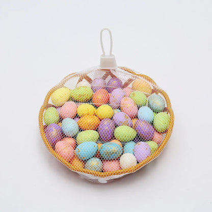 Colorful DIY Easter egg hanging decorations in various sizes and styles, perfect for springtime displays and celebrations.