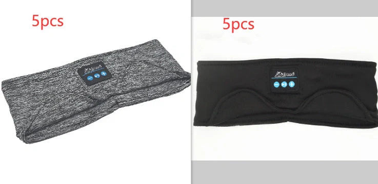 Cosy Bluetooth headband with wireless music and sleep mask, made with premium sheep wool fabric for a snug, sweat-absorbent fit