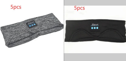 Cosy Bluetooth headband with wireless music and sleep mask, made with premium sheep wool fabric for a snug, sweat-absorbent fit