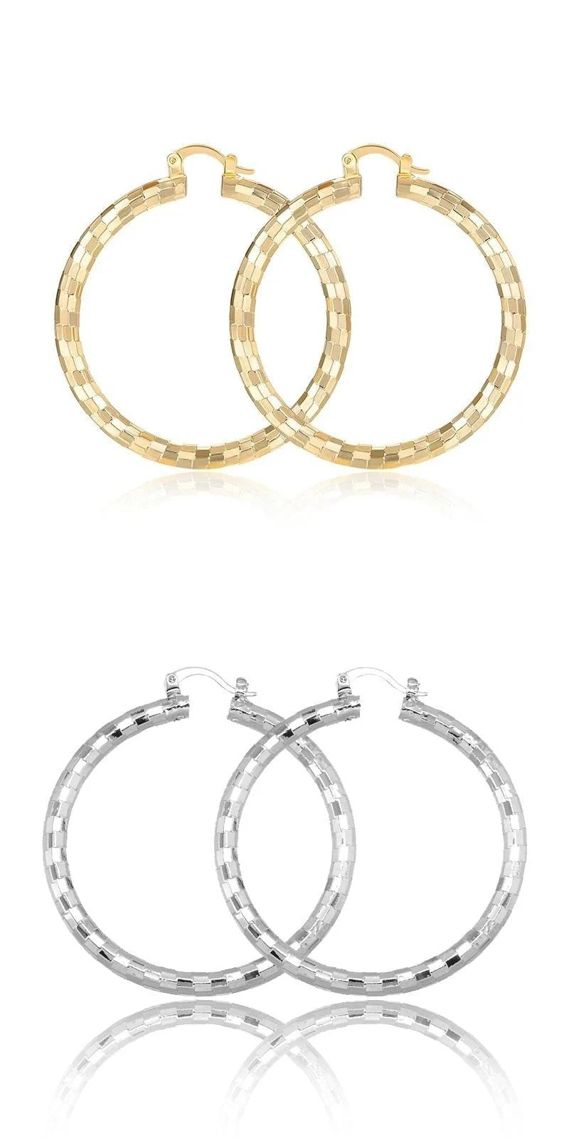 Elegant gold-plated minimalist circular earrings with a sophisticated British design
