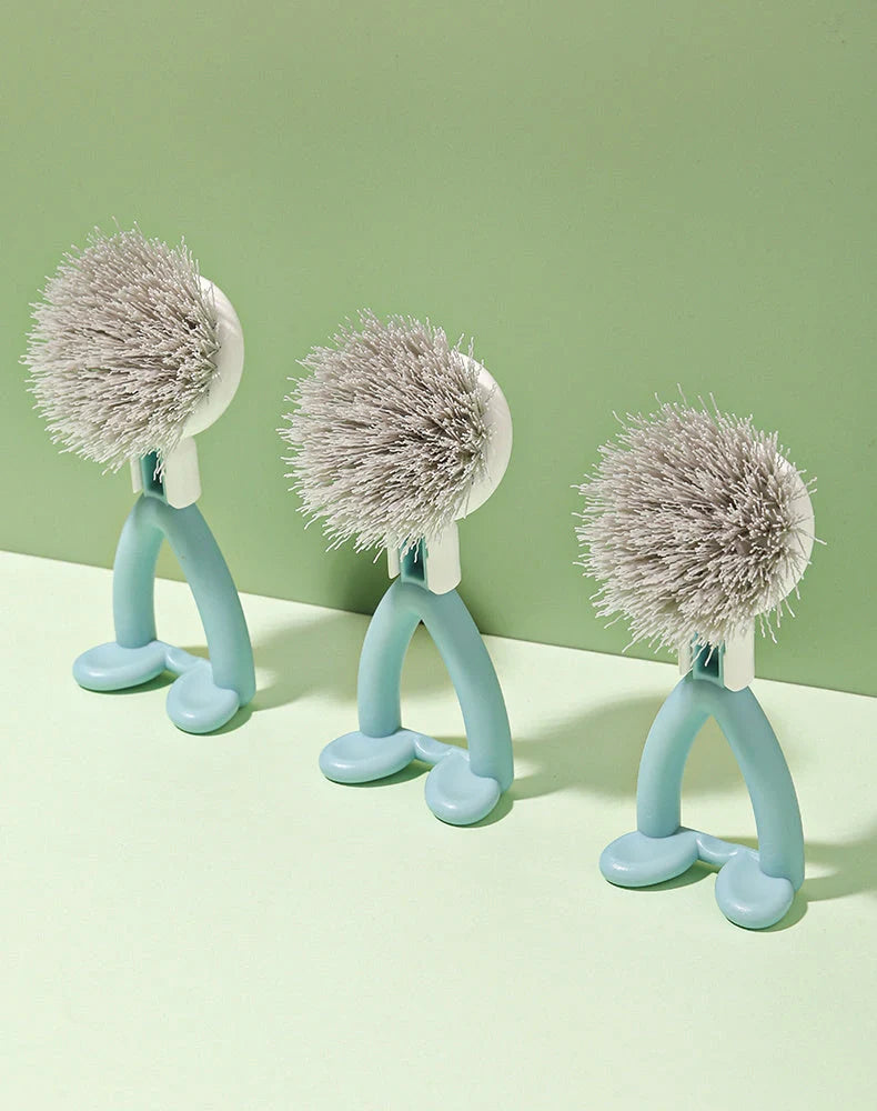 Vertical Pot Brush with durable bristles and ergonomic handle for efficient kitchen cleaning