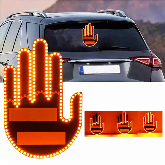 Attention-Grabbing Gesture Light: Illuminate Your Driving Expressions with 176 Bright LED Bulbs and Three Gesture Modes