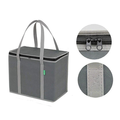 Insulated lunch bag made of non-woven fabric and aluminum foil, designed for outdoor adventures, picnics, and work