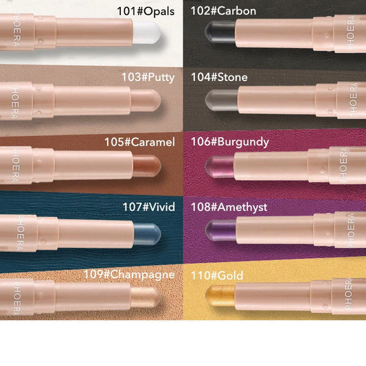 Monochrome Lipstick Eyeshadow Stick in 10 vibrant shades for versatile makeup looks