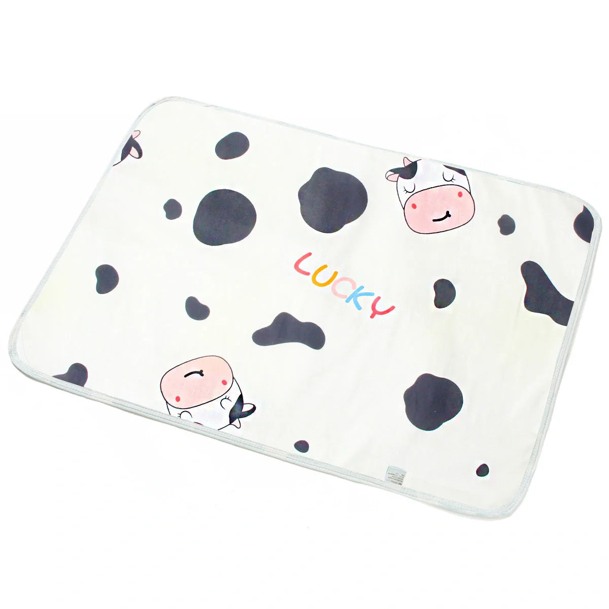 Cotton cartoon waterproof baby changing pad with playful patterns, 50*70cm