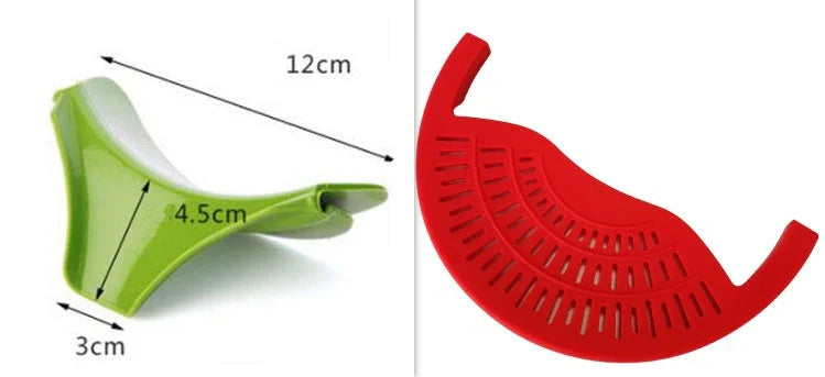 Premium Silicone Food Oil Drainer for Pots, Pans and Bowls - Effortless Drainage and Cleanup