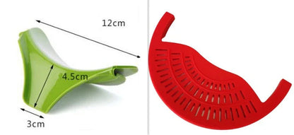 Premium Silicone Food Oil Drainer for Pots, Pans and Bowls - Effortless Drainage and Cleanup