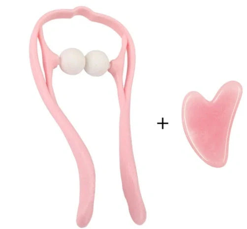 Pressure Point Therapy Neck Massager in pink, blue, and green for neck and shoulder relief