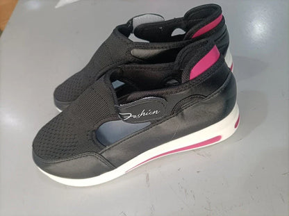 Comfortable women's mesh sneakers in various colors and sizes, featuring a breathable, flexible design for active lifestyles