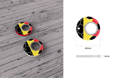 Football World Cup Fidget Spinner Keychain with Bottle Opener