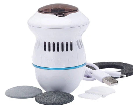 Electric foot file grinder with diamond heads for dead skin removal