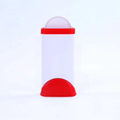 Durable ABS pet hair remover tool in red and blue for efficient cleaning of furniture and carpets