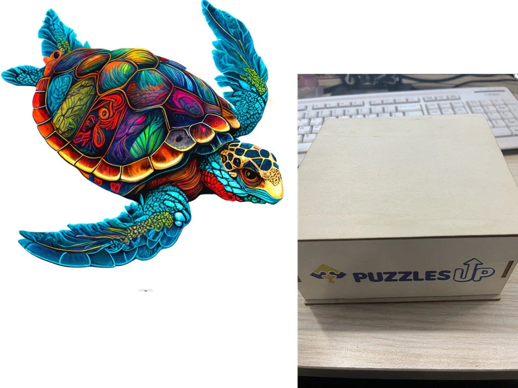 A3 Animal Wooden Puzzle with Box - Premium quality, vibrant animal designs, perfect for family fun
