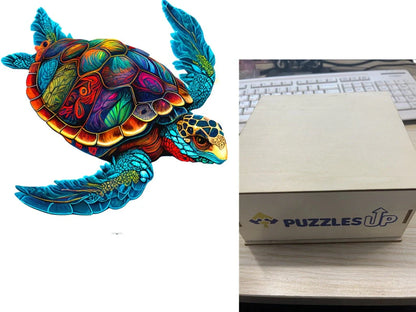 A3 Animal Wooden Puzzle with Box - Premium quality, vibrant animal designs, perfect for family fun