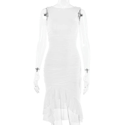 Sleeveless slim-fit mini dress in a variety of vibrant colors, perfect for summer style and comfort
