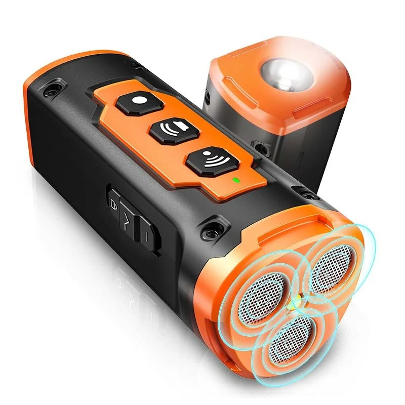 Dog Drive Ultrasonic Three-head Bark Plug Torch with LED flashlight in various colours