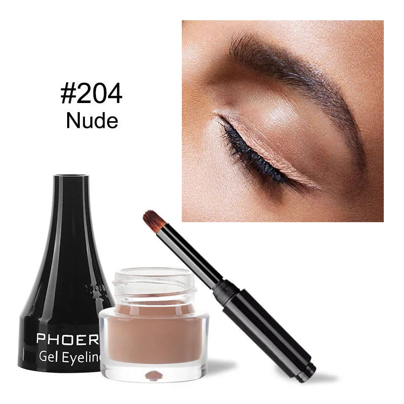 PHOERA Ten-Colour Eyeliner Set showcasing vibrant shades for creative makeup looks