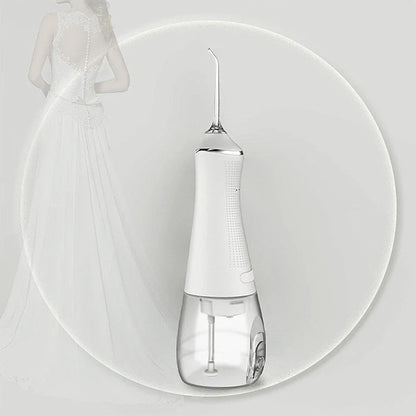 USB rechargeable oral irrigator with 3 cleaning modes and 350ml water tank