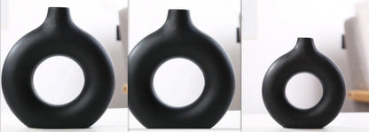 Elegant frosted porcelain biscuit vase for modern flower arranging