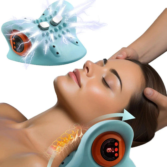 Therapeutic Neck Massager with adjustable massage settings and heating function for relieving neck pain and tension