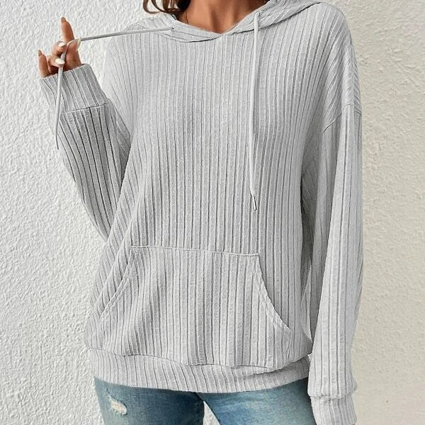 Stylish and comfortable drawstring hoodie sweatshirt with pockets in various colors