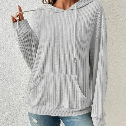 Stylish and comfortable drawstring hoodie sweatshirt with pockets in various colors