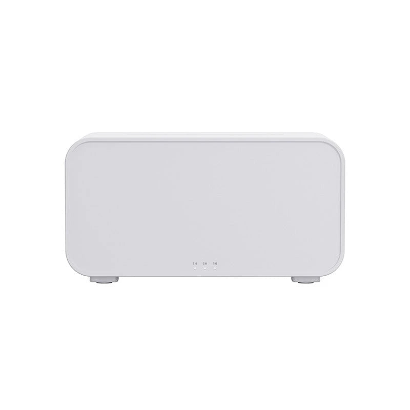 Relaxing aroma diffuser with mesmerizing flame effect, releasing a soothing mist for aromatherapy in home or office
