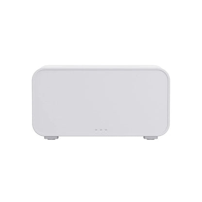 Relaxing aroma diffuser with mesmerizing flame effect, releasing a soothing mist for aromatherapy in home or office