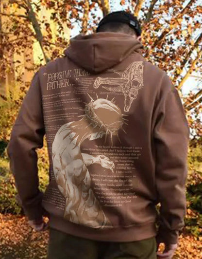 Men's and Women's Casual Printed Hooded Sweater in various colours and sizes