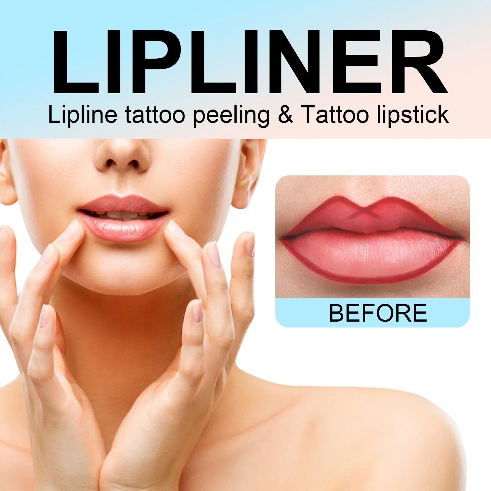 Waterproof Stripping Lip Liner in light brown, dark brown, and wine red shades