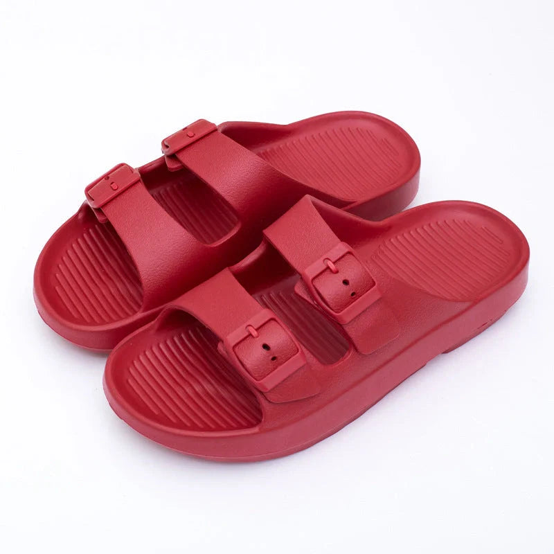Thick-soled EVA beach sandals in various colours for summer wear
