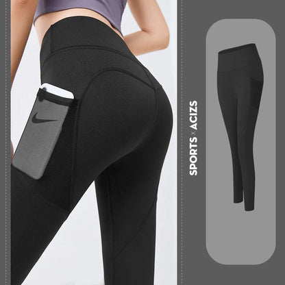 Women's yoga pants with pocket for gym and fitness in various colours