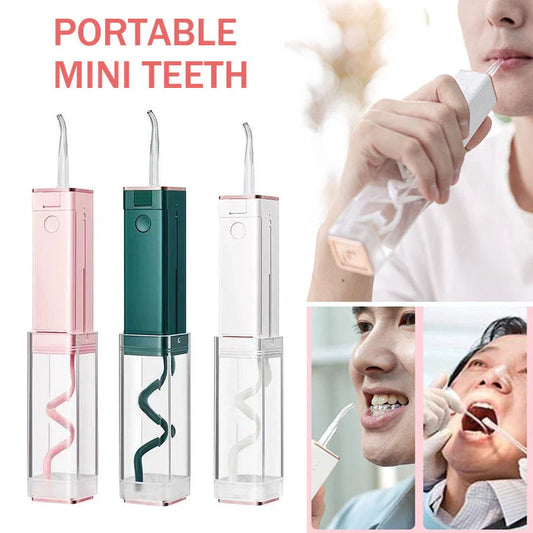 Powerful dental water flosser with dual cleaning modes, cordless USB charging, and IPX65 waterproof design for deep cleaning and fresh breath