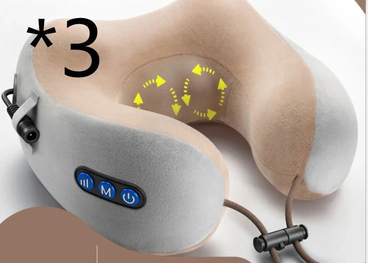Luxurious Therapeutic Neck and Shoulder Massager with Premium Velvet Exterior and Customisable Massage Settings