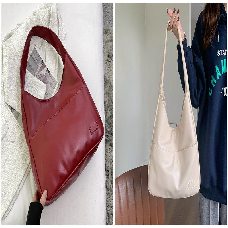 Spacious Women's Tote Bag in Brown, Black, and White Colours with Comfortable Shoulder Straps
