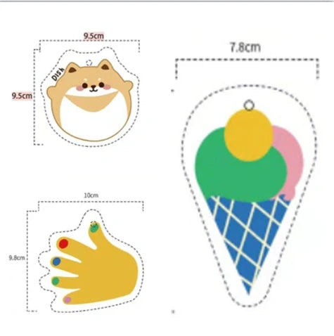 Bamboo fibre cartoon dish towel with various fun designs for kitchen use