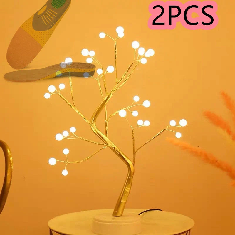 Nordic style LED copper wire bedroom light with warm colours