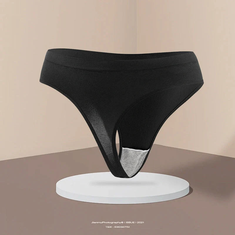 Women's low waist cotton sports panties in a 3-color set, perfect for fitness and daily wear