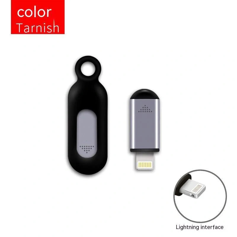 Premium aluminium infrared remote control for smartphones in black, silvery, and tarnish colours