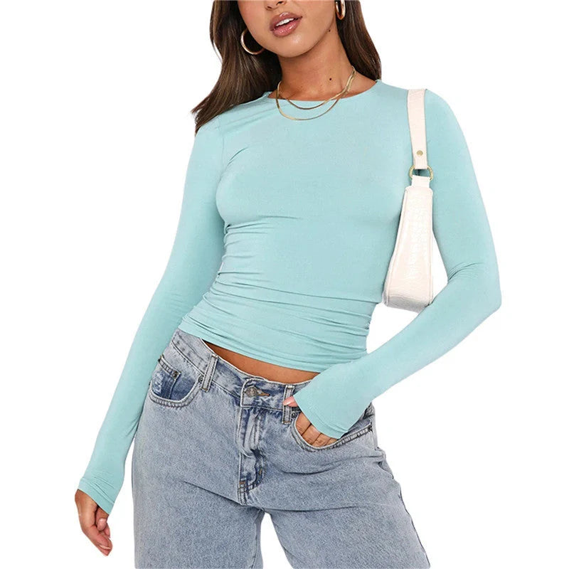 Stylish women's polyester pullover tops in a variety of colours and sizes
